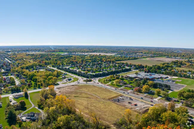 Avon IN Aerial view of Avon, IN