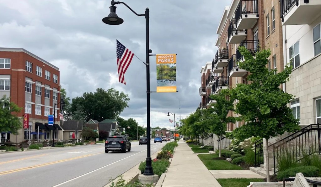 Street view of Brownsburg, IN
