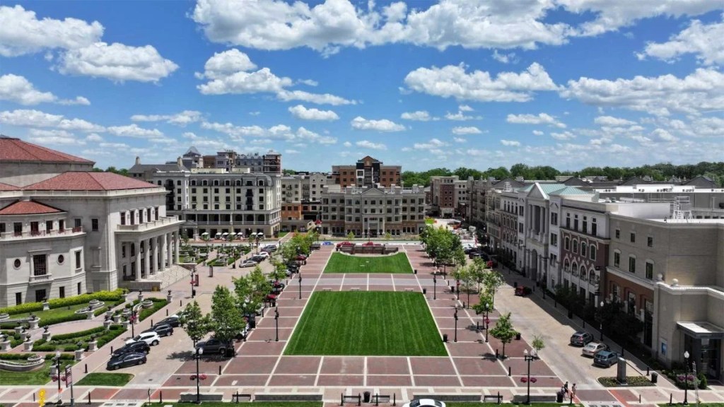 Aerial view of Carmel, IN