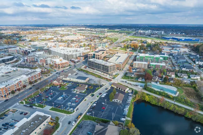 Aerial view of fishers, IN